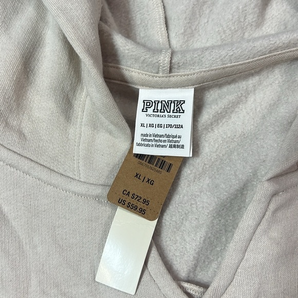 VS PINK cropped hoodie XL NWT - Picture 2 of 8